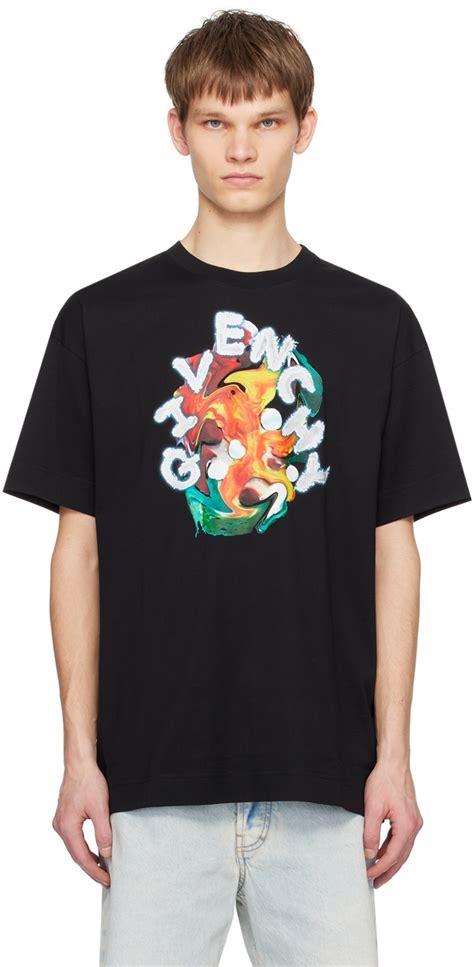 givenchy black shark t shirt|givenchy eagle t shirt.